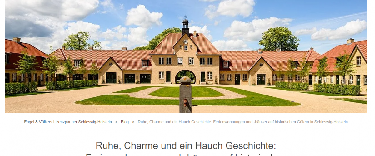 Engel & Völkers Blog präsentiert das Gut Oehe! Symbolfoto