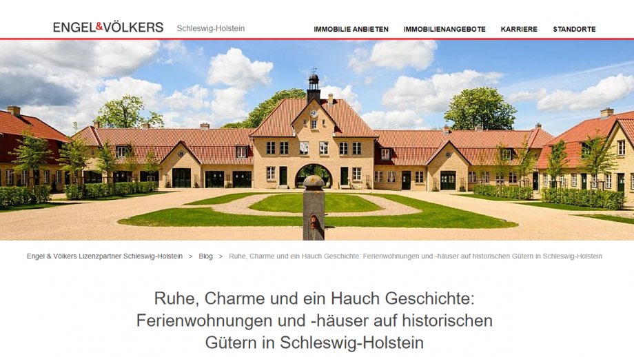 Engel & Völkers Blog präsentiert das Gut Oehe! Symbolfoto