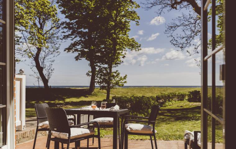 Gut Oehe Ferienwohnung Terrasse